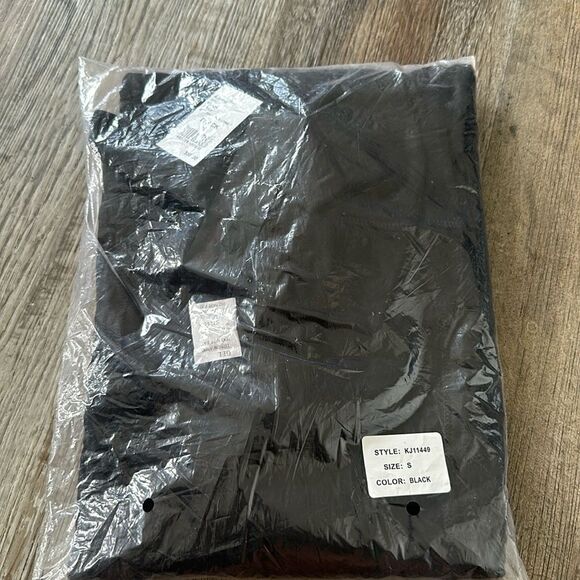 Mono B Split Back Longline Open Cardigan Long Sleeve Black Women's Size Small - Picture 2 of 3